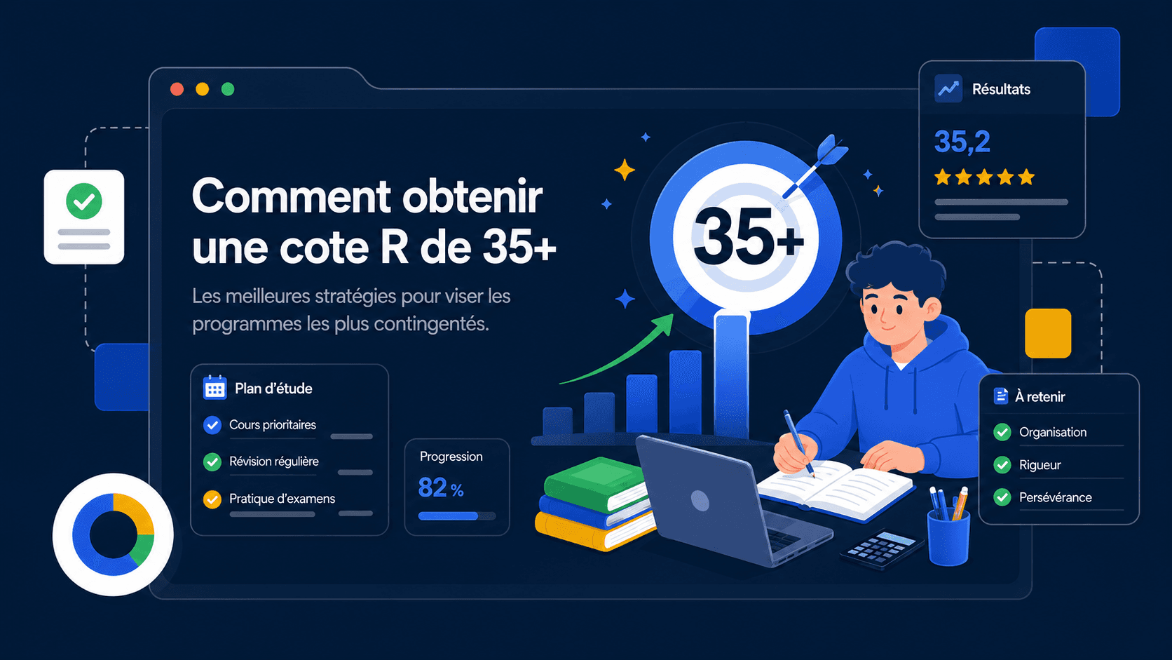 Comment obtenir une cote R de 35 : 11 stratégies (et non, ce n'est pas juste « étudier plus »)
